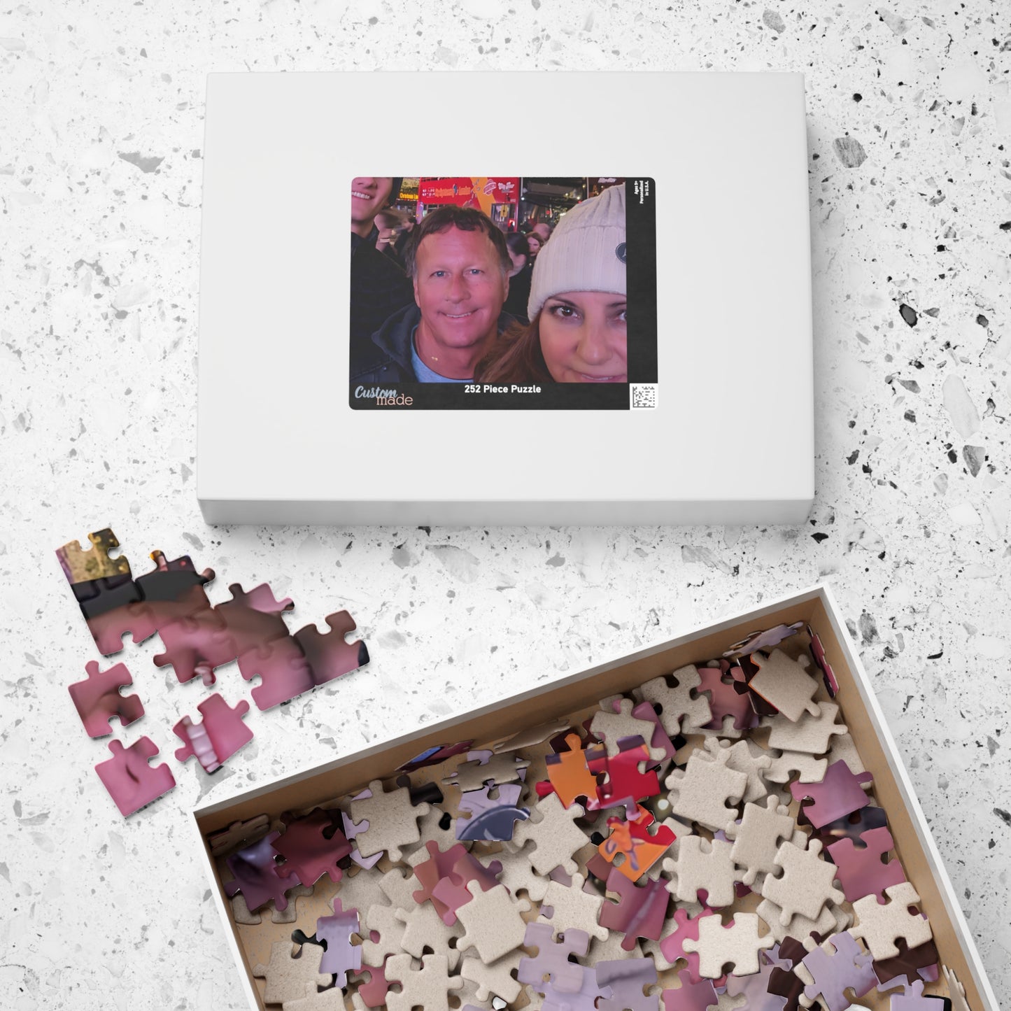 Personalized Family Photo Puzzle - 110, 252, 520, 1014 Pieces - Great for Memories and Gifts