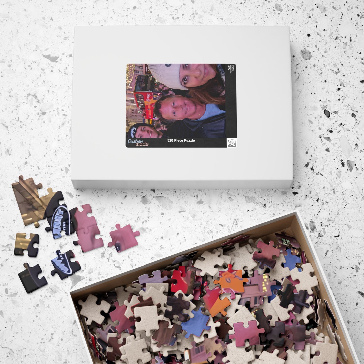 Personalized Family Photo Puzzle - 110, 252, 520, 1014 Pieces - Great for Memories and Gifts