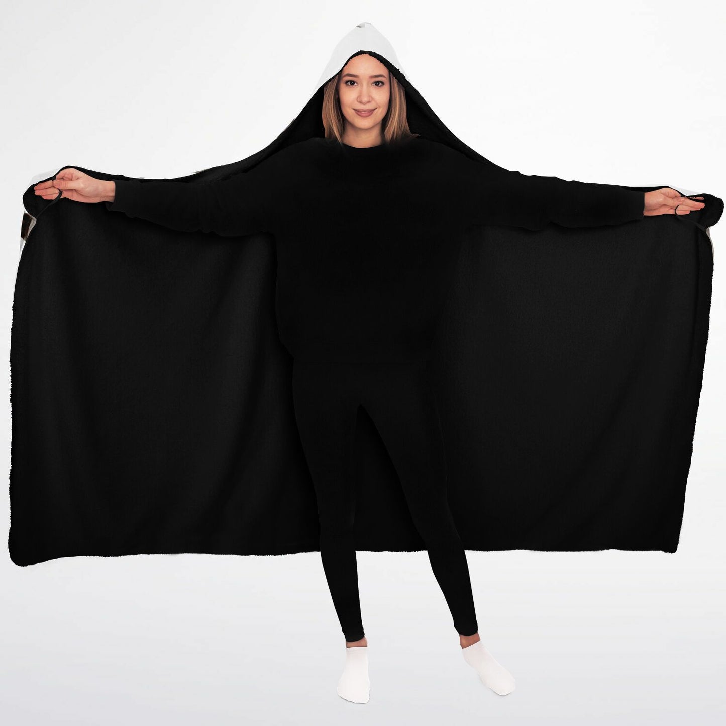 Custom Made Hooded Blanket Micro Fleece