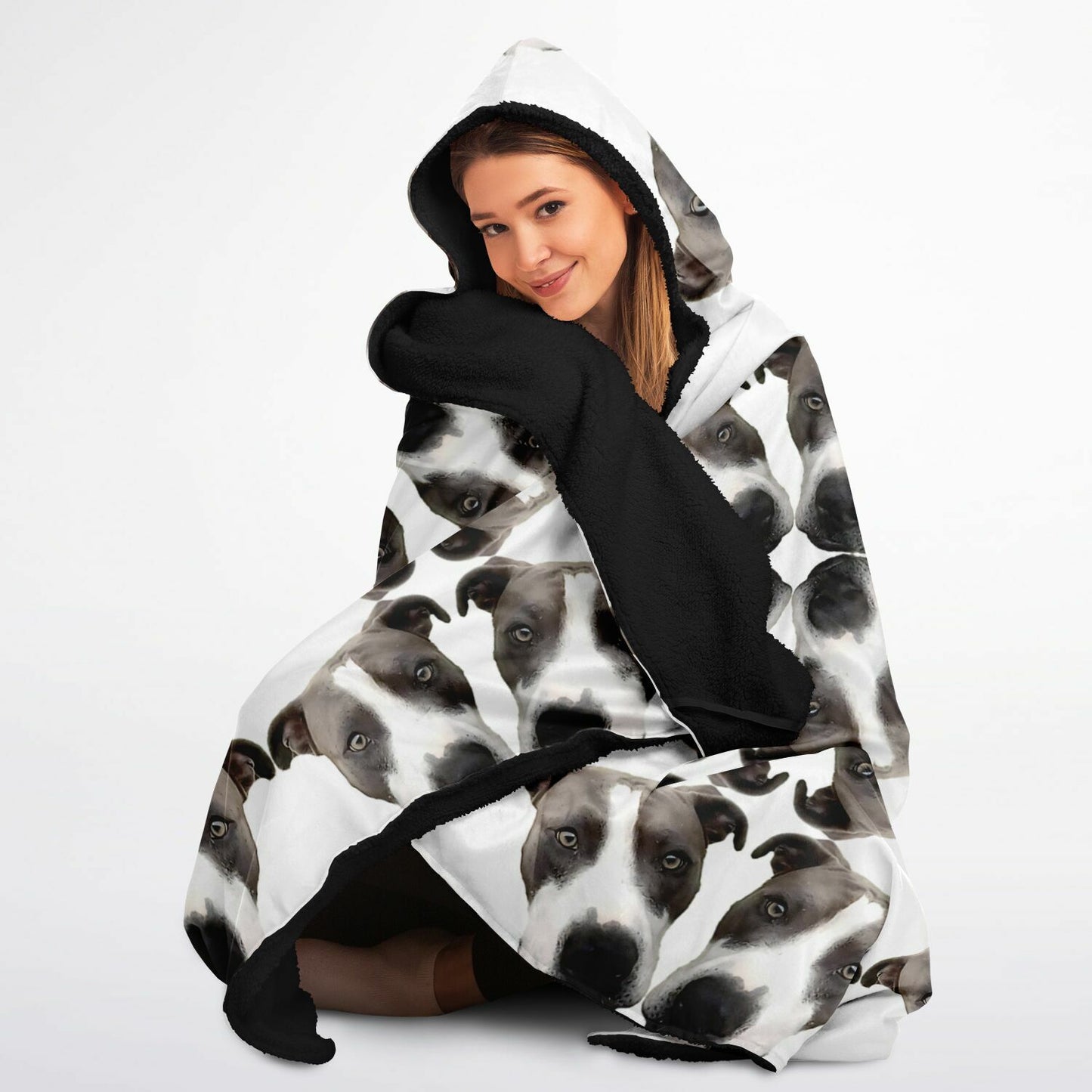 Custom Made Hooded Blanket Micro Fleece