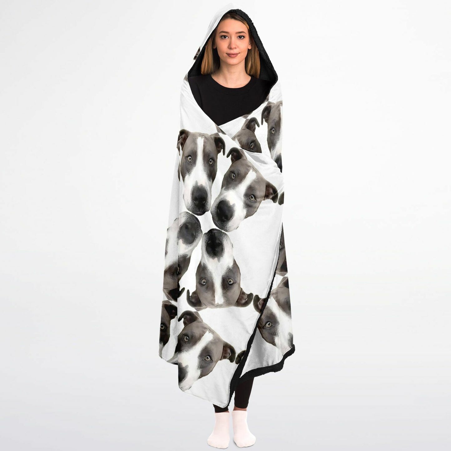 Custom Made Hooded Blanket Micro Fleece