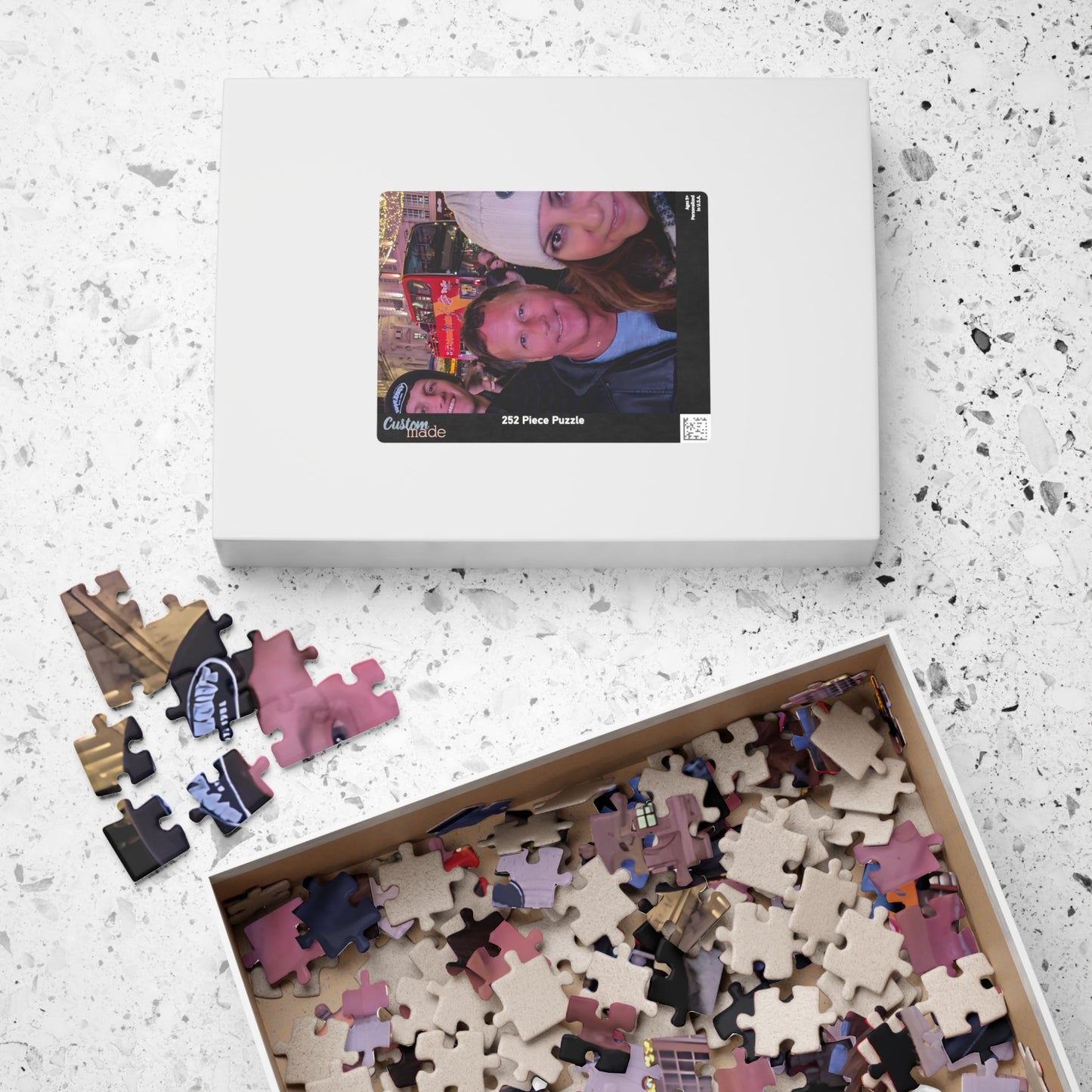 Personalized Family Photo Puzzle - 110, 252, 520, 1014 Pieces - Great for Memories and Gifts